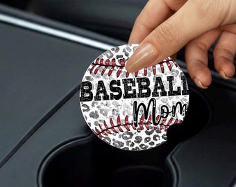 Posavasos para coche Baseball Mama, paquete de 2, accesorios para coche