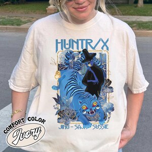 Demon Hunter Tiger Shirt, Merch Kpop Shirt,Hunters Tiger Fan,Kpop Demon Hunters Comfort Colors Shirt, Sussie JINU SAJA Huntrix Comfort Color