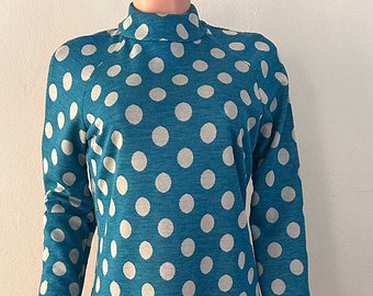 1970s Polka Dot Mini Dress