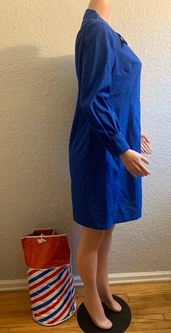 1960s Blue Mod Dress - image 2