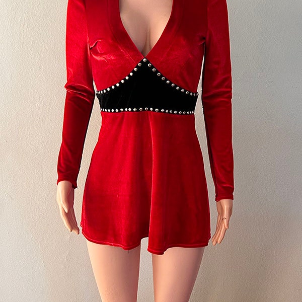 Scorpio Rising Studded 70s Inspired Dress