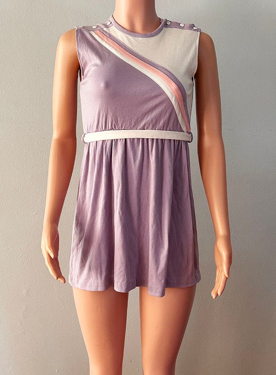 1970s Lilac Summer Dress - image 1