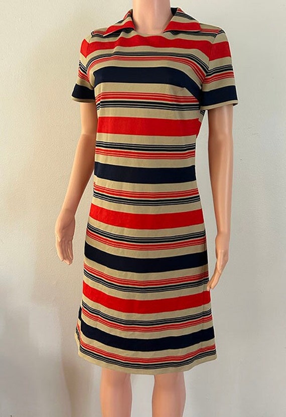 1960s Mod Stripe Dress