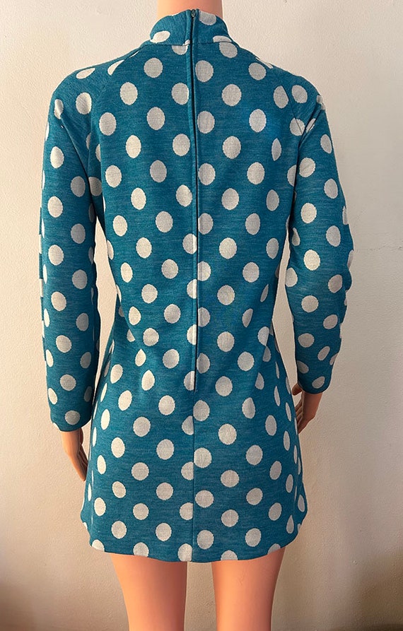 1970s Polka Dot Mini Dress - image 3