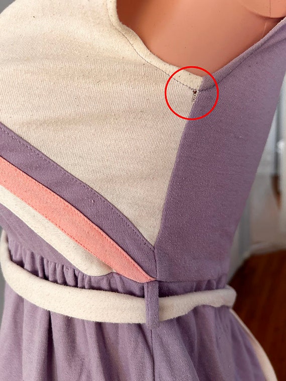 1970s Lilac Summer Dress - image 9