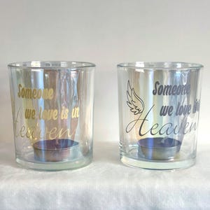 Iridescent Memorial Votive or Tealight Candleholder
