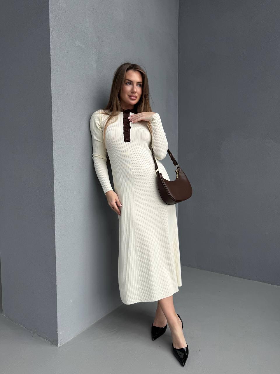 Ribbed Knit Polo Dress - Etsy