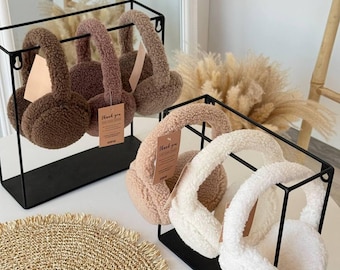 Faux Teddy Fur Earmuffs ASOS DESIGN oversized ear muffs in faux fur | ASOS main image 3