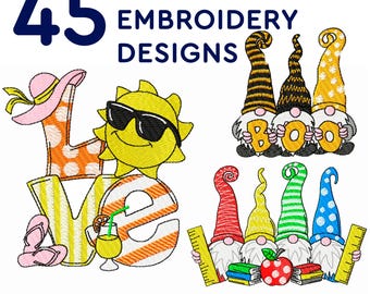 45 Machine embroidery designs