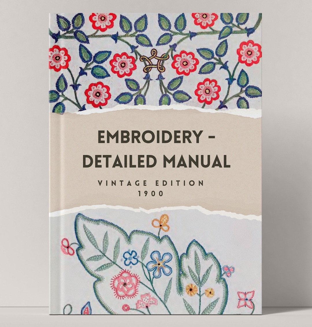 Embroidery Vintage Book 1900, Embroidery Guide - Etsy Australia