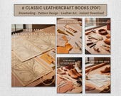 6 Vintage Leathercraft eBooks PDF – Shoemaking, Leather Patterns Templates, Handmade Shoes, Leather Bag
