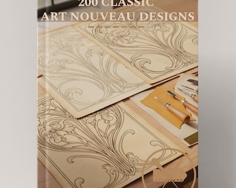 200 klassische Jugendstil-Designs - Vintage-PDF-Muster, florale Motive & dekoratives Lederkunstbuch