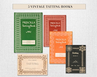 Vintage Tatting Pattern Library | Priscilla & DMC Lace Manuals | Edwardian Needlework Collection | PDF