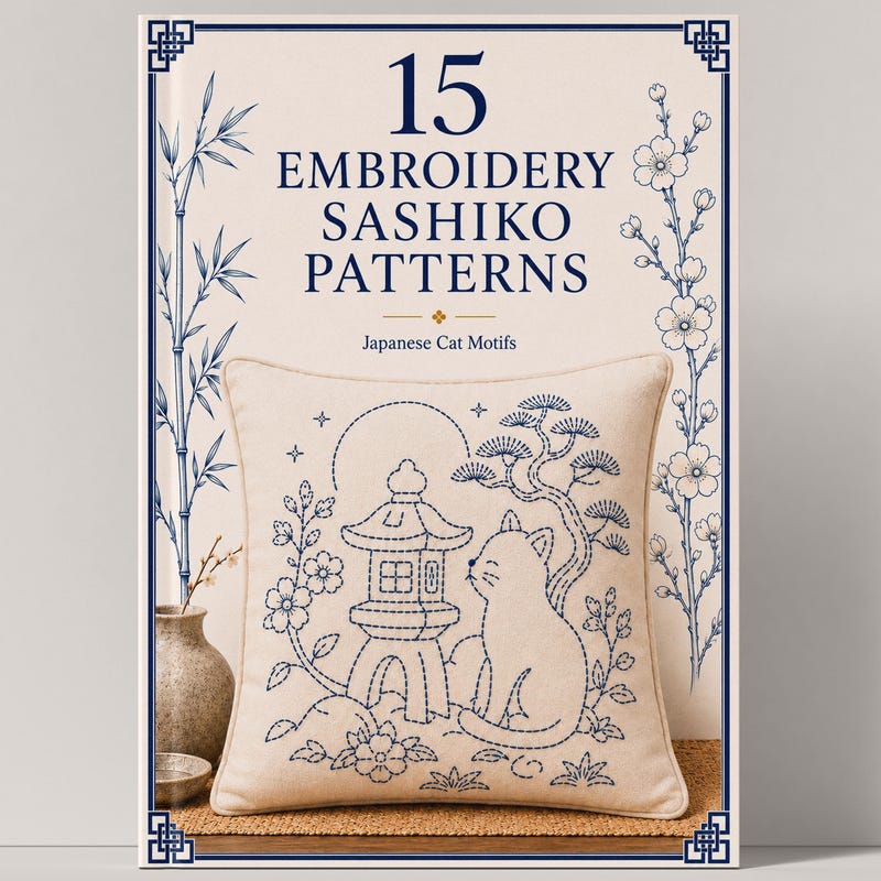 Free Sashiko Patterns.pdf Sashiko Hoop - Etsy
