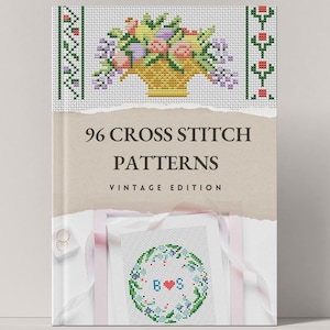 Embroidery book - 96 Cross stitch patterns