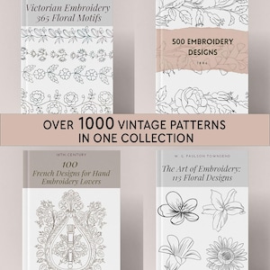 Vintage collection Embroidery Pattern Books
