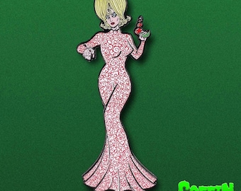 Martian Spionage Mädchen - Mars Attacks Emaille Pin