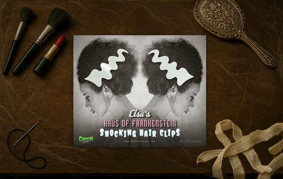 Elsa’s Shocking Hair Clips | Bride of Frankenstein Inspired Stainless Steel Hair Accessories – Haus of Frankenstein Collection