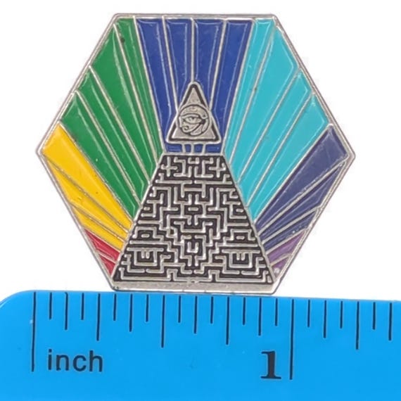 Hexagonal Shape With Geometric Design and Maze Pa… - image 2