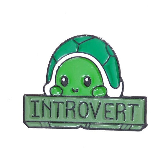 Turtle Introvert Enamel Lapel Pin