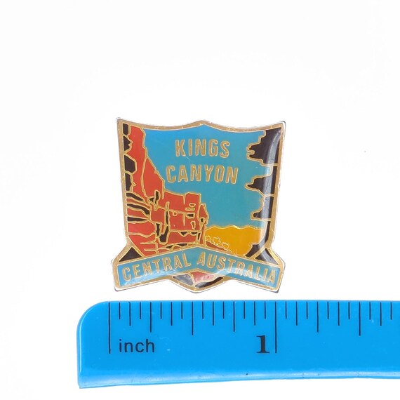 Kings Canyon National Park Central Australia Enamel Lapel Pin View 2