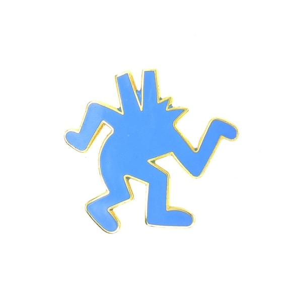 Keith Haring Dancing Dog Figure Enamel Lapel Pin