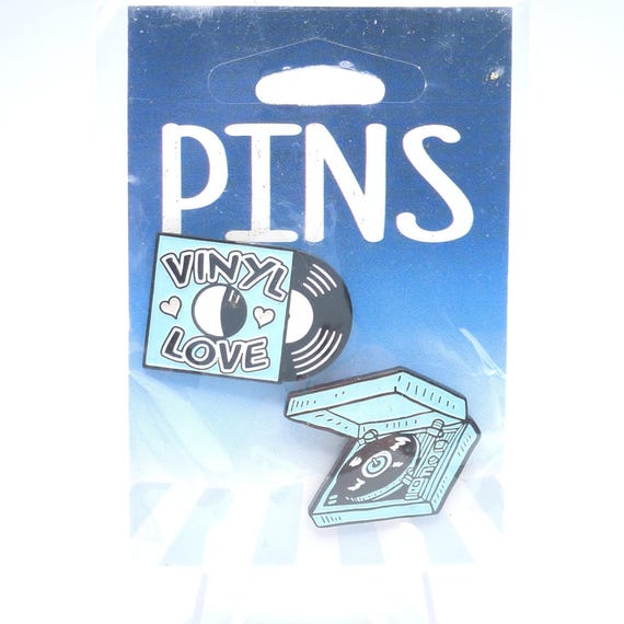 Vinyl Love Record Player Enamel Lapel Pins