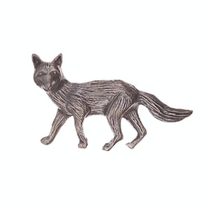 Clift Pewter Fox 3D Metal Lapel Pin