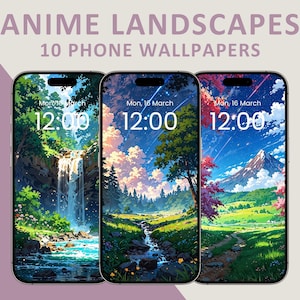 anime lofi landscape wallpaper pack ghibli wallpaper iphone background android anime wallpaper download
