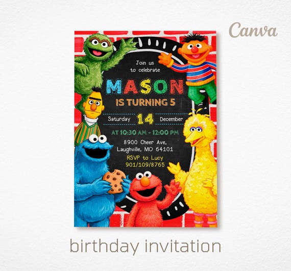 Printable kids birthday invitation, 1st editable invitation, first birthday party invite, second birthday party digital template