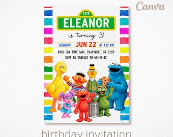 Printable kids birthday invitation, 1st editable invitation, first birthday party invite, second birthday party digital template