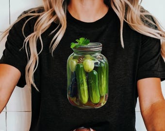 Pickle T-shirt, Comfort Colors Shirt, Vintage Canned Pickles Shirt, Pickle Jar Shirt, Vintage Comfort Colors Shirt, Women Christmas Gift
