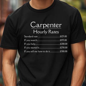 Woodworking T-Shirt | Carpenter Gift, Woodworker Gift, Tools, Carpentry Shirt, Unisex, carpenters shirt, work shirt gift for woodworker