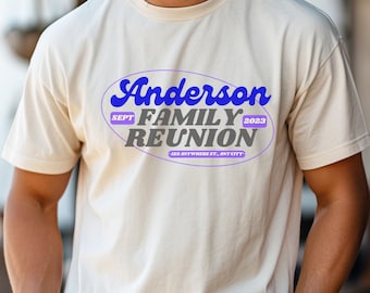 Custom Family Reunion Shirts, Personalized Family Shirts, Boho Aesthetic, Family gathering matching TShirt, customized shirts family reunion