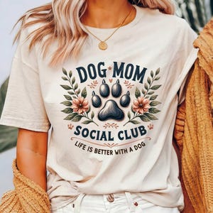 Dog Mom Shirts, Dog Mama TShirt, Dog Lovers Gift, Fur Mama Shirt, Dog Mom Gift, dog mom social club, Pet Lover T Shirt, Dog Lover Tee