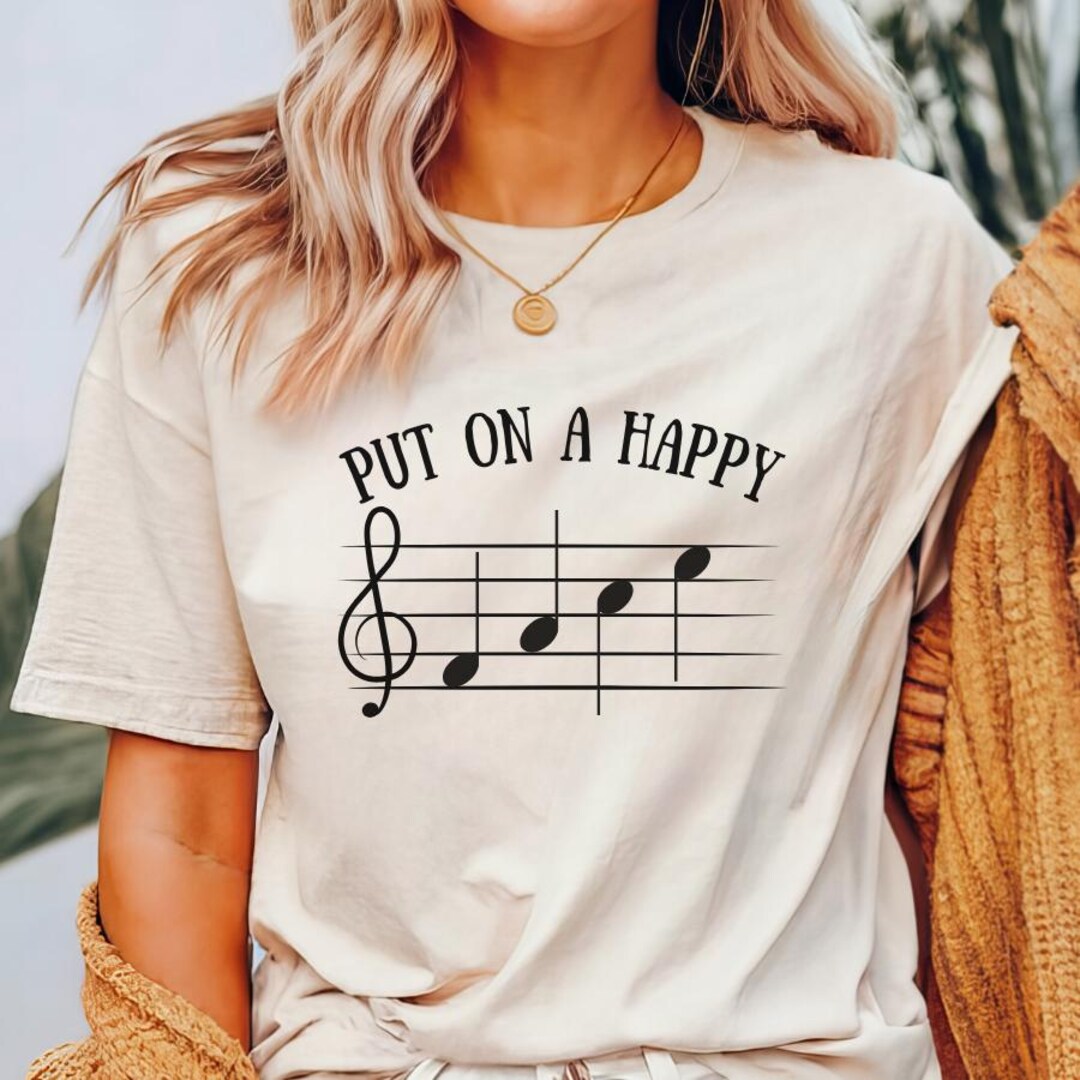 Musical Note Merch Musical Note T-shirt, Music Teacher Gift, Happy Music Tee - Etsy
