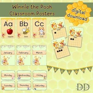 Pósters imprimibles de Winnie the Pooh para el aula