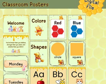 Winnie the Pooh Classroom Printable Posters