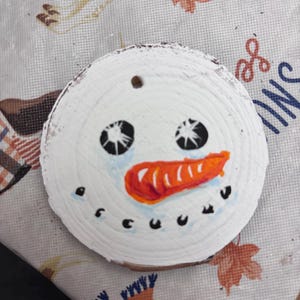 Hand painted Christmas ornaments