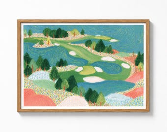 Golf Course Painting