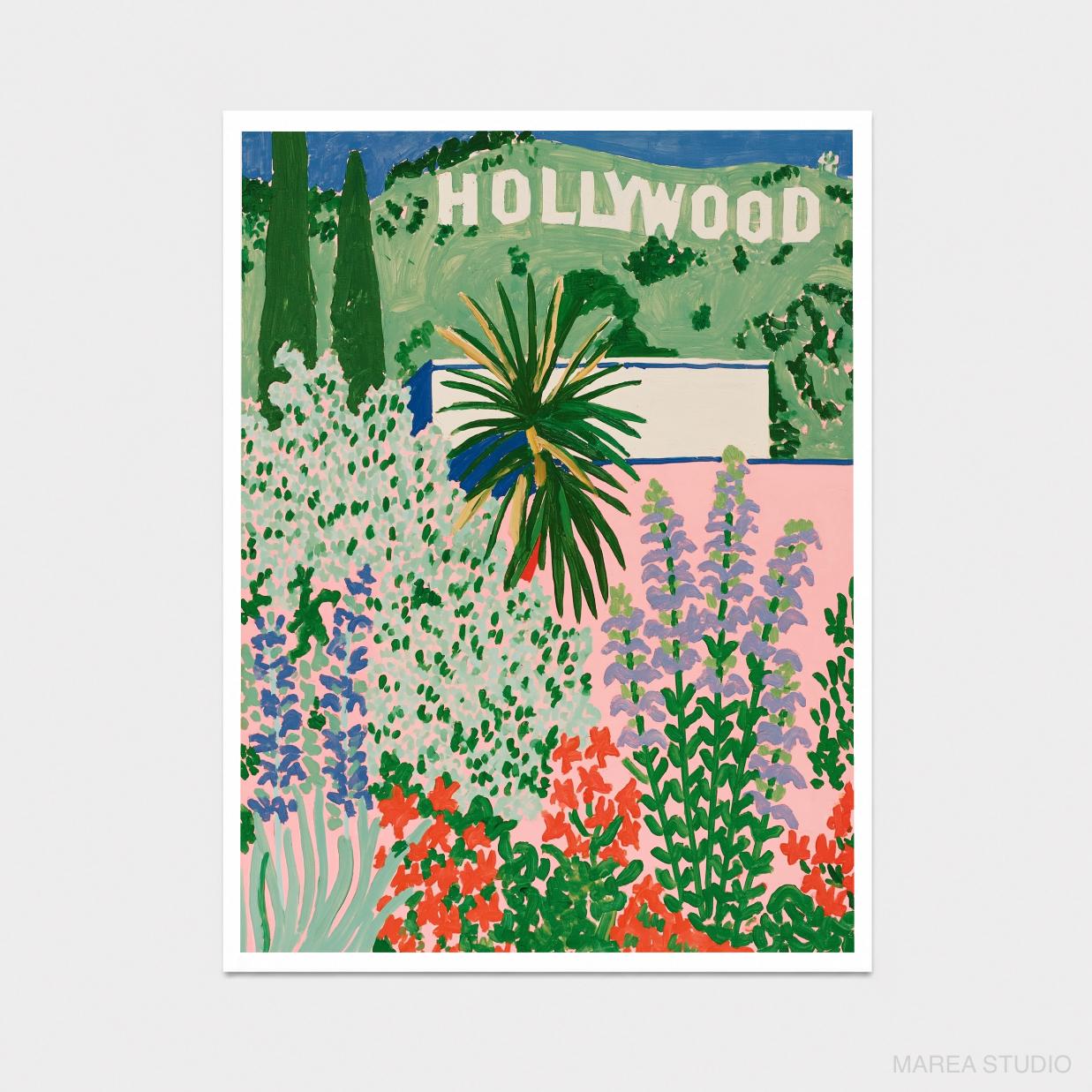 Hollywood Sign Art - Etsy