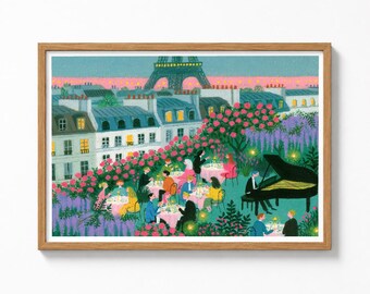 Parisian Cafe Painting