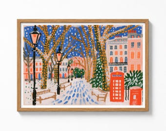 Winter London Painting