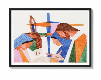 Watercolor Nativity