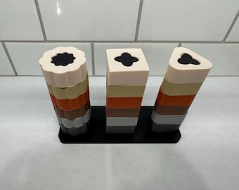 3Dプリントモンテッソーリ積み木おもちゃ｜細かい運動能力を育むSTEMギフト