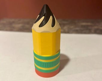 3Dプリントのスパイラルペンシルフィジェットトイ | デスク感覚玩具