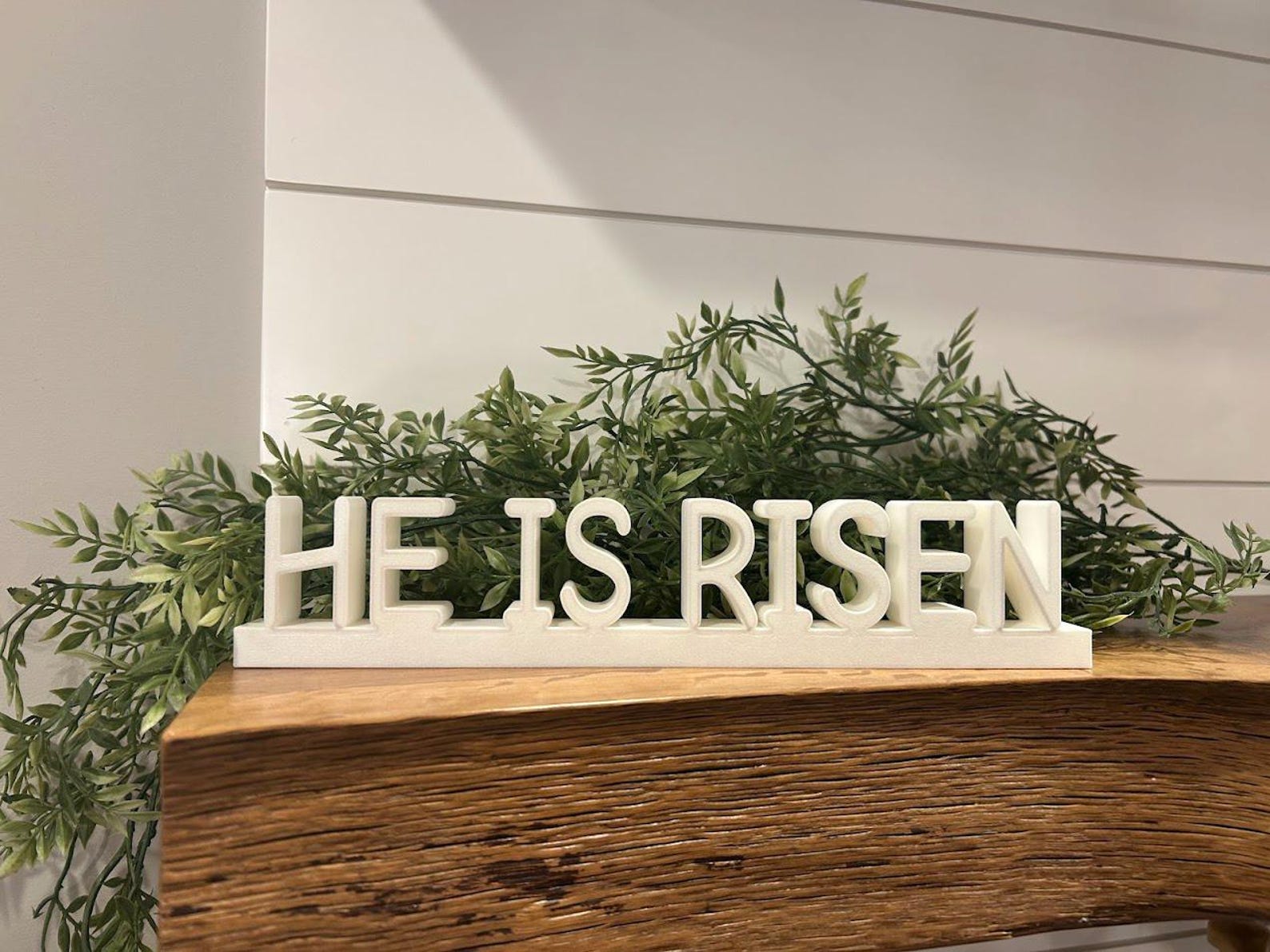 He Ix Risen Sign 3D Printed