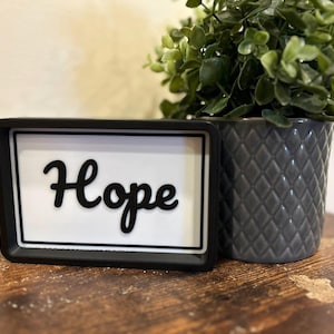 3D Printed Mini Signs – Faith, Hope, Joy, Love & More! Customized Sayings
