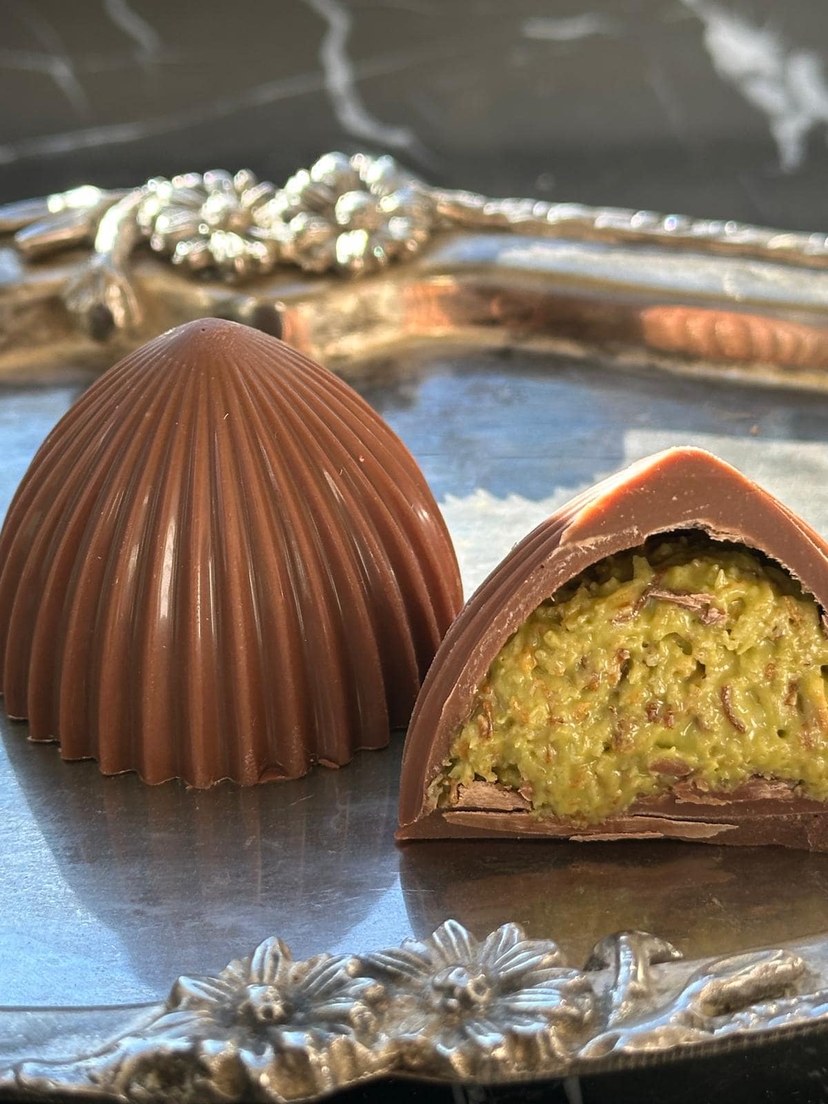 Handmade Dubai Bites, Handmade Dubai Chocolate, Dubai Chocolate Bar, Knafeh Chocolate, Kunafa pistachio milk chocolate