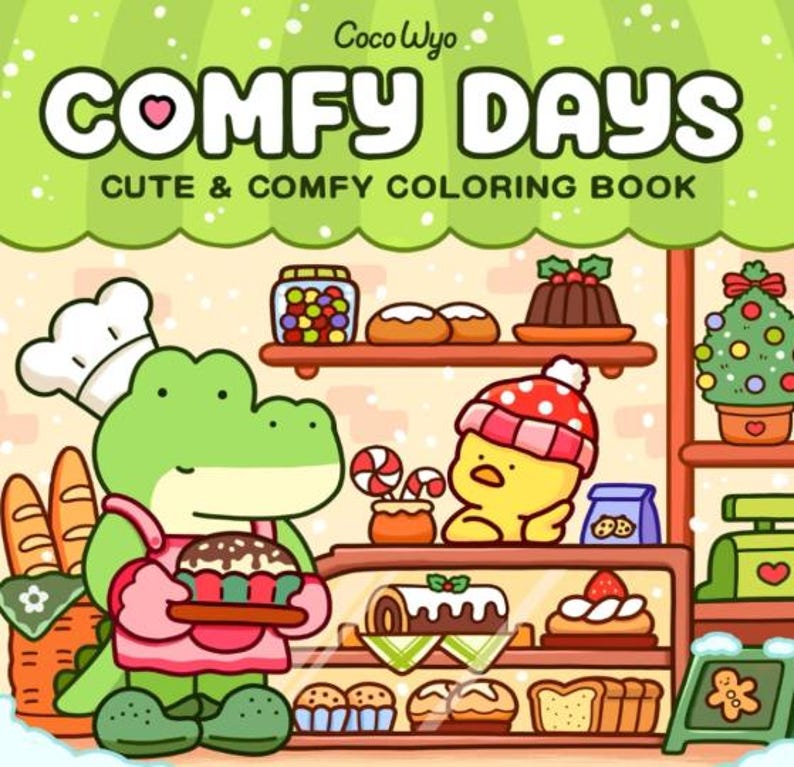 Comfy Days: Coloring Book by Coco Wyo cozy Spaces Coloring 36 Pages - Etsy